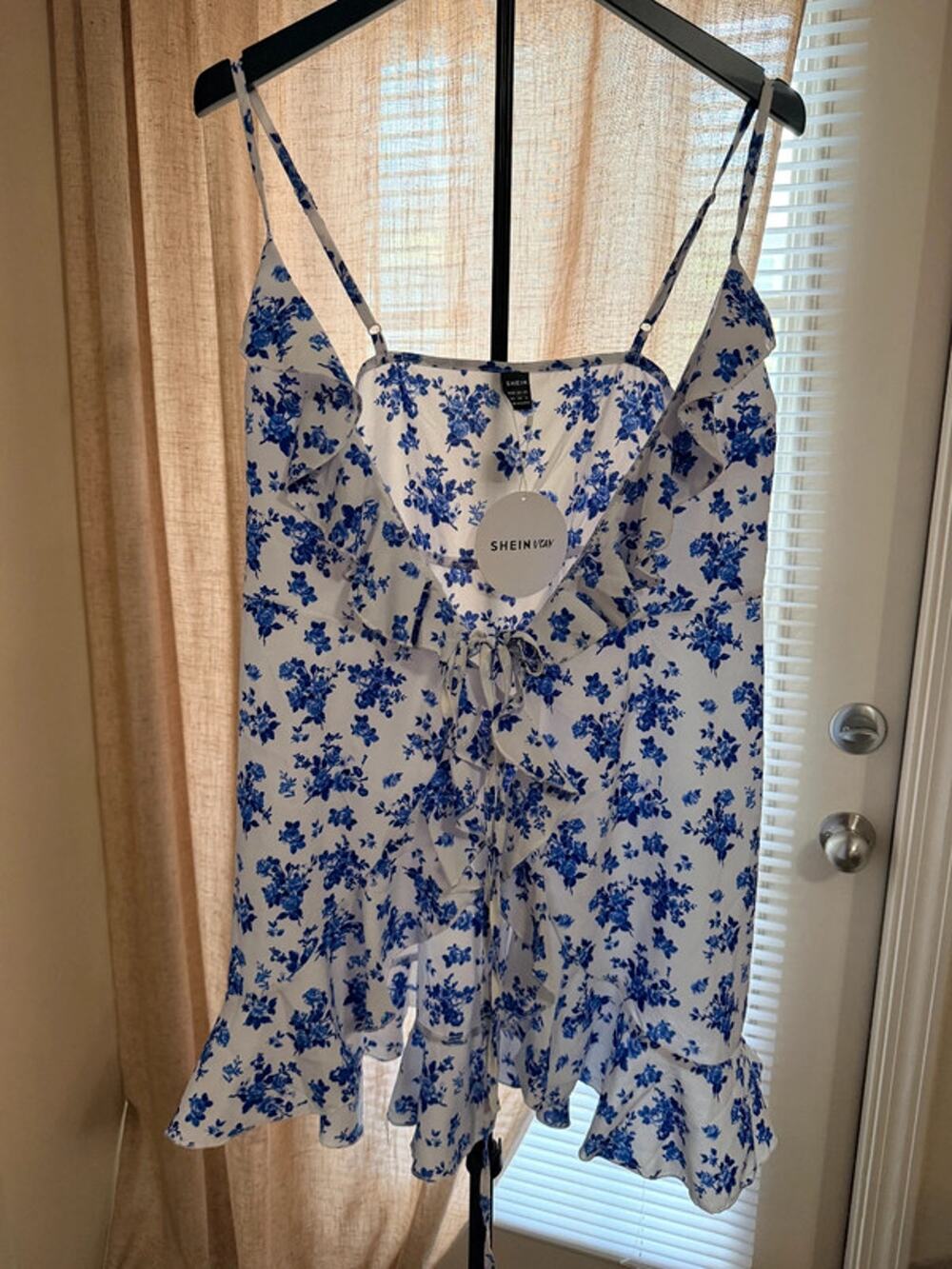 3 for $9 Shein NWT Blue White beach coverup 2 2696
